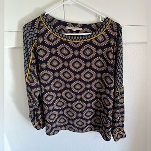 Mixed pattern top